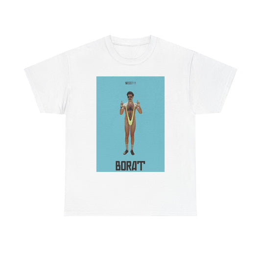 Borat Graphic T Shirt Comedy Movie Very Nice Unisex Heavy Cotton Tee