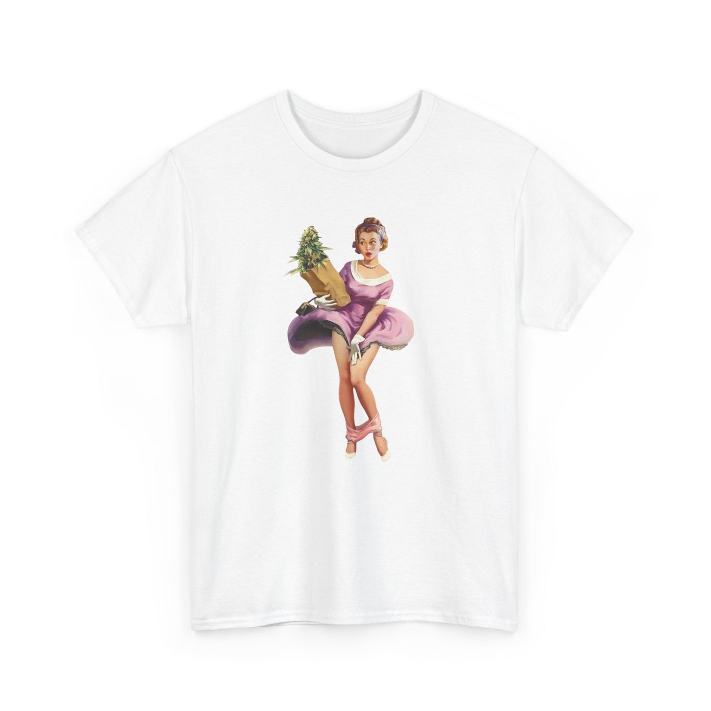 Weed Panty Dropper Funny Retro Graphic T Shirt ADULT NEW Heavy Cotton Tee