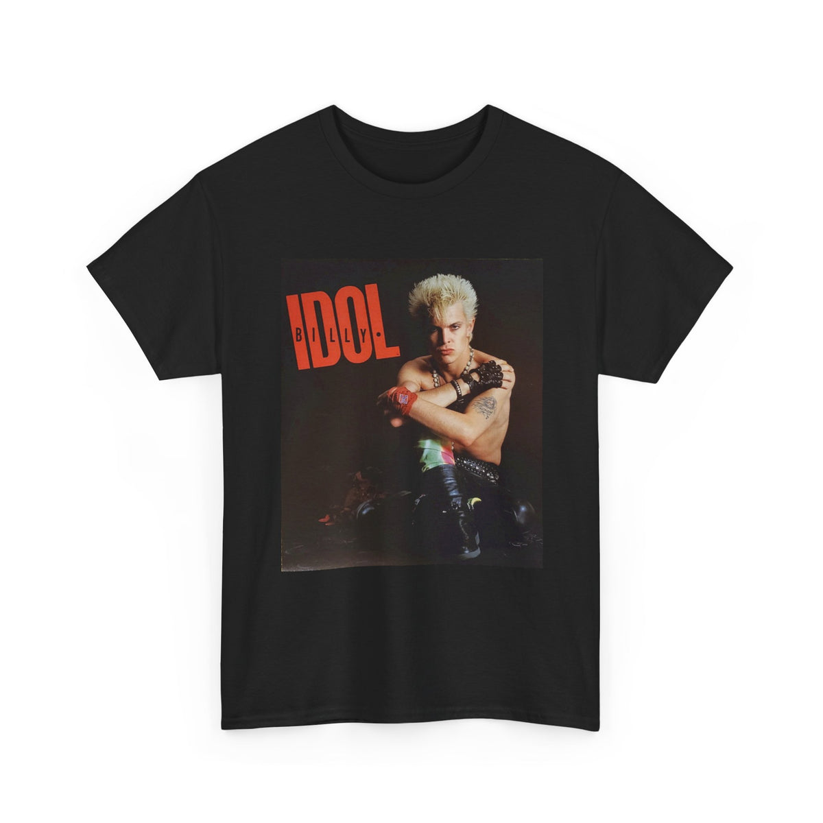 Billy Idol Tshirt Retro Rebel Yell Rock Star New!! Unisex Heavy Cotton Tee