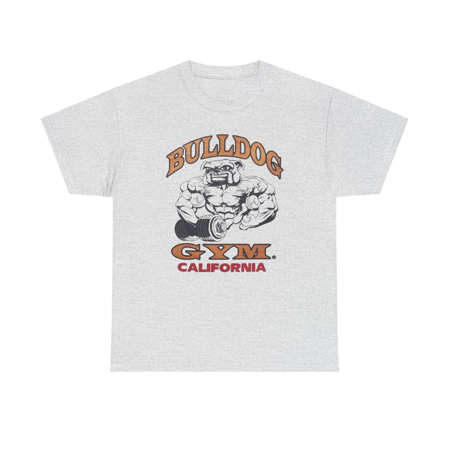 Bulldog Gym California Retro Graphic T Shirt Unisex Heavy Cotton Tee