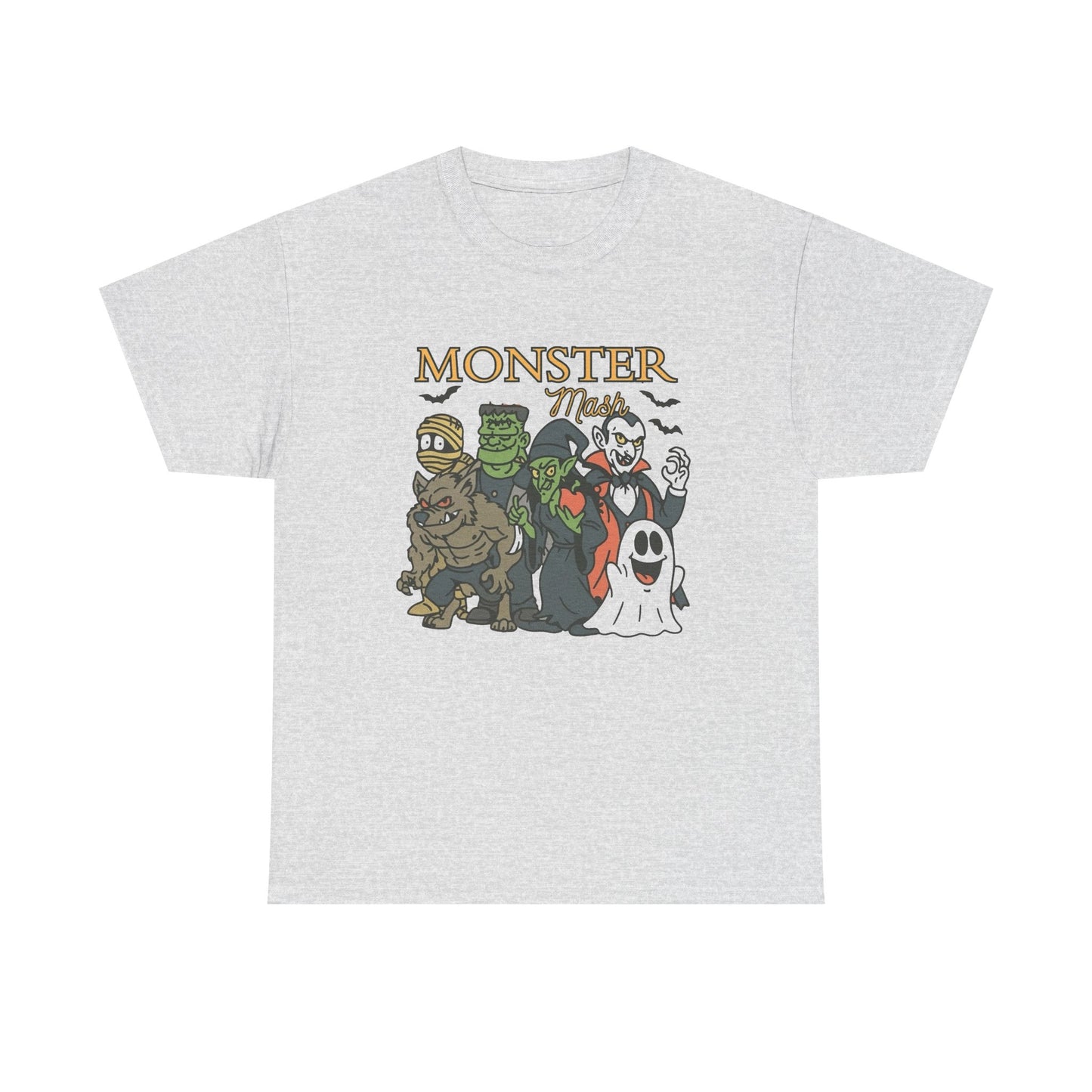 Monster Mash Halloween Graphic T Shirt NEW Unisex Heavy Cotton Tee