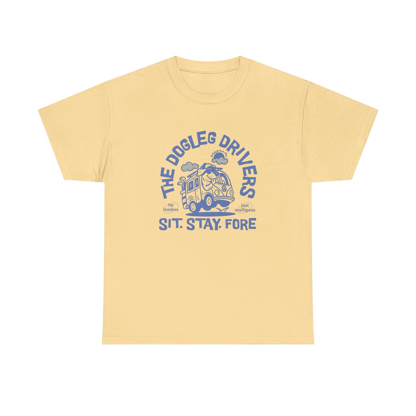 The Dog Leg Drivers Funny Graphic T Shirt NEW Unisex Heavy Cotton Tee