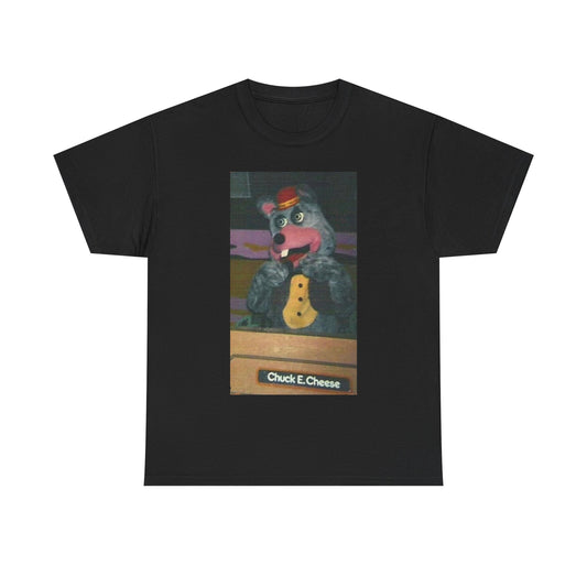 Chuck E. Cheese T-shirt vintage 90s kids retro art Unisex Heavy Cotton Tee