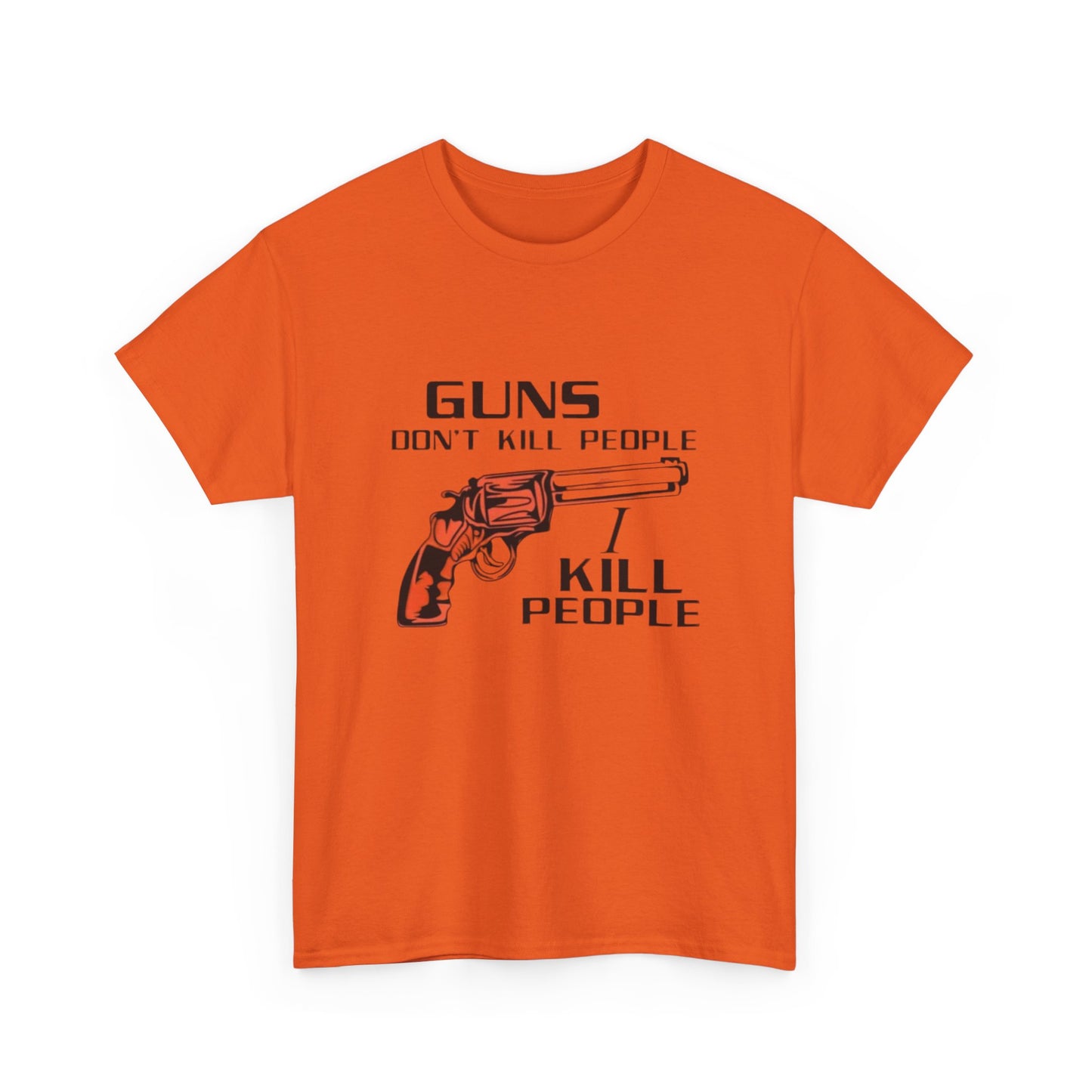 Happy Gilmore Tshirt Guns Dont Kill people Funny comedy Unisex Heavy Cotton Tee