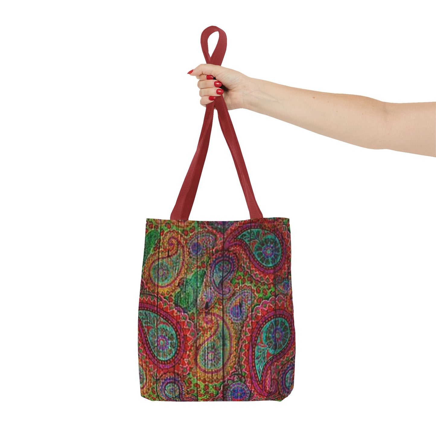 Red Multi Paisley  Color BRAND NEW MODERN Tote Bag (AOP)