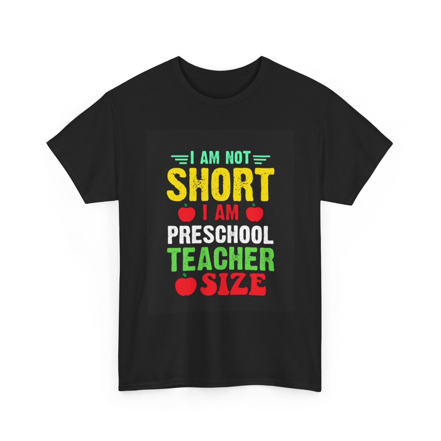 Pre School T Shirt Funny Not Short Graphic Unisex Heavy Cotton Tee