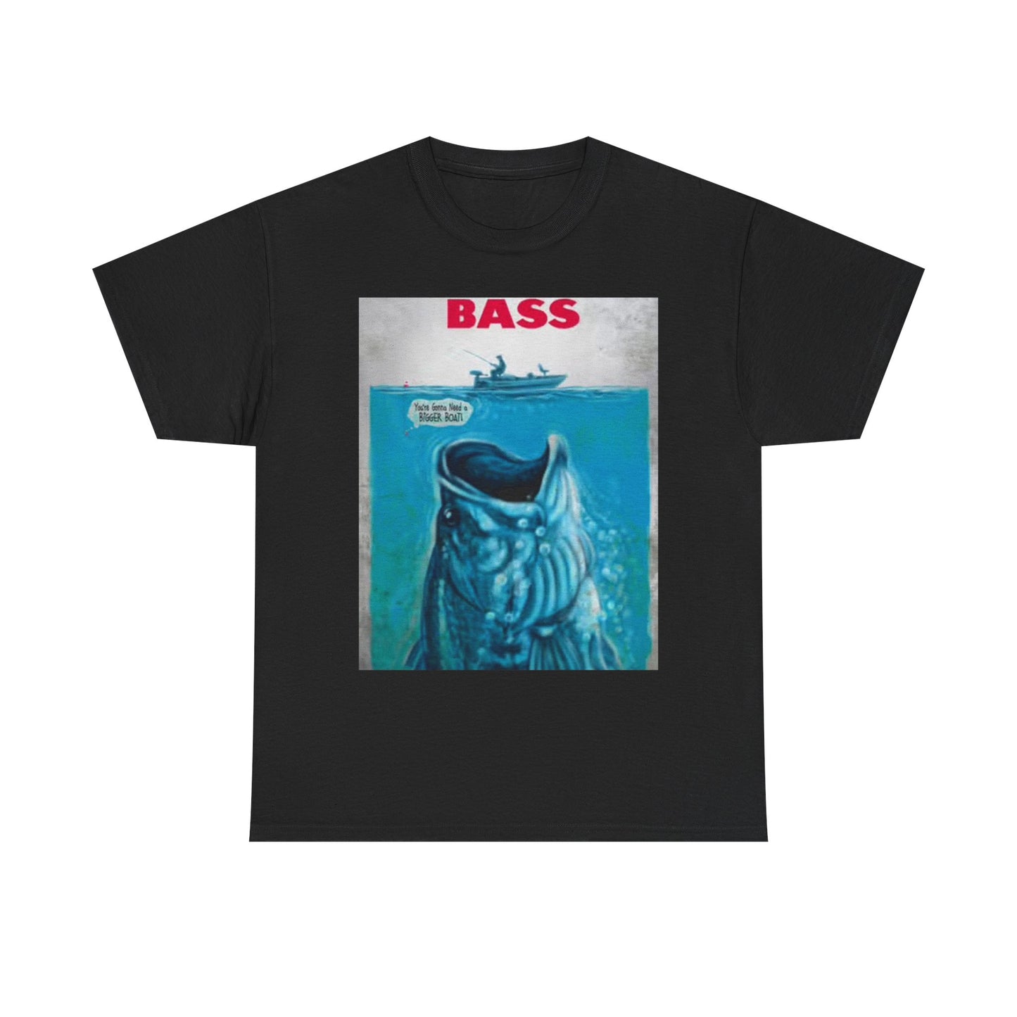 Bass Fishing Movie T Shirt Funny Outdoors Graphic Unisex Heavy Cotton Tee
