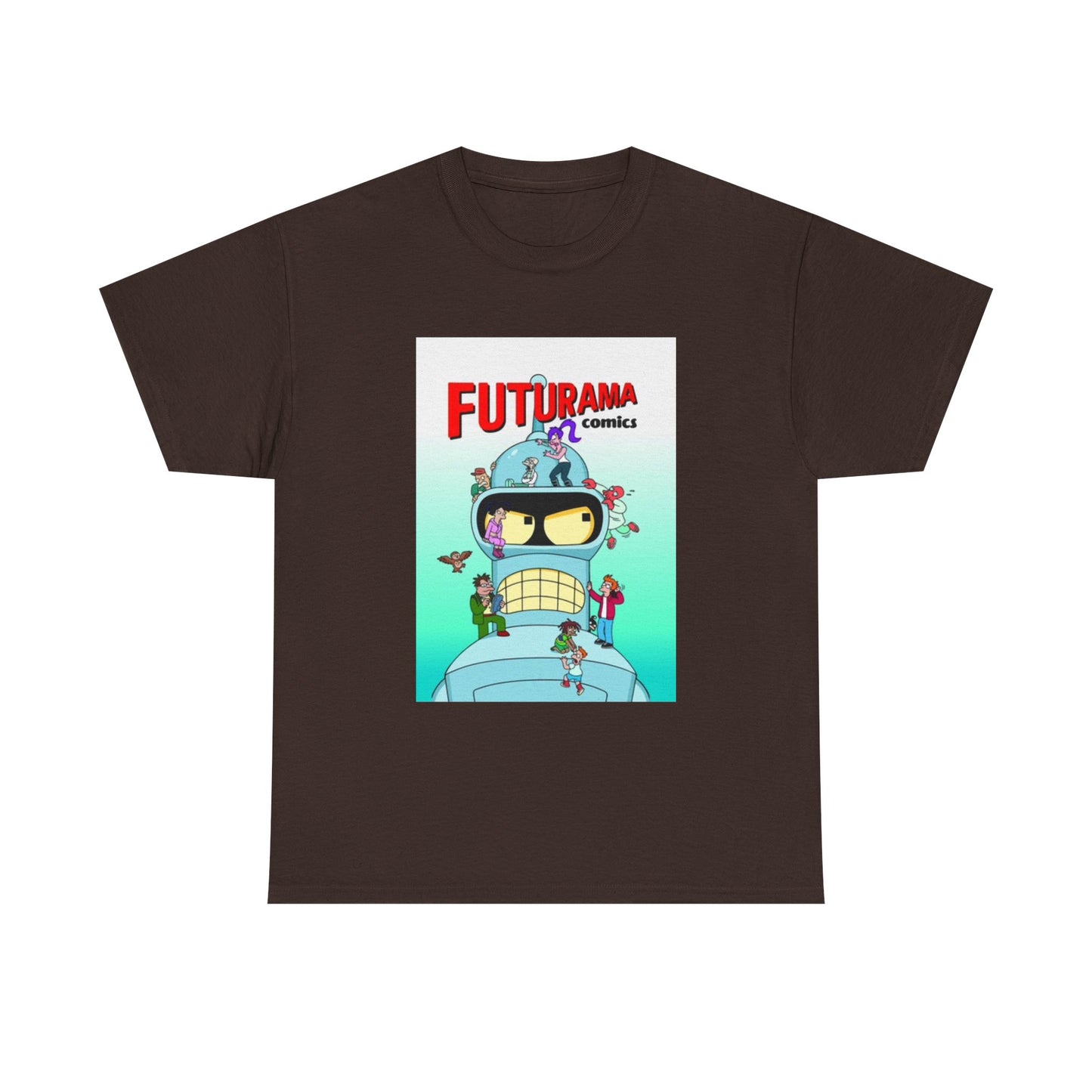 Futurama Shirt Bender Tv Series Graphic Funny Cartoon Unisex Heavy Cotton Tee