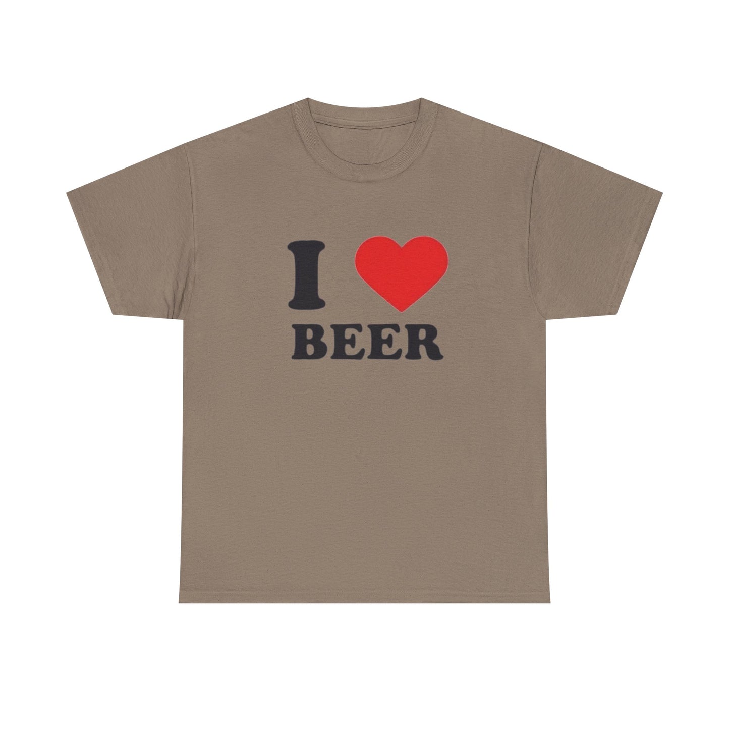 I Love Beer Graphic T Shirt NEW Unisex Heavy Cotton Tee