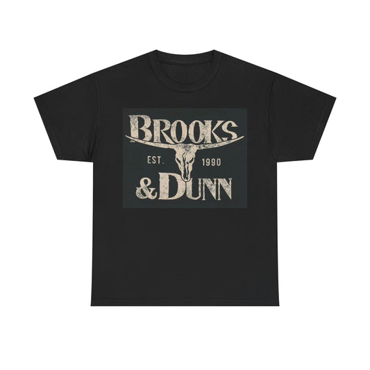 Brooks and Dunn Tshirt Vintage country fest retro Unisex Heavy Cotton Tee