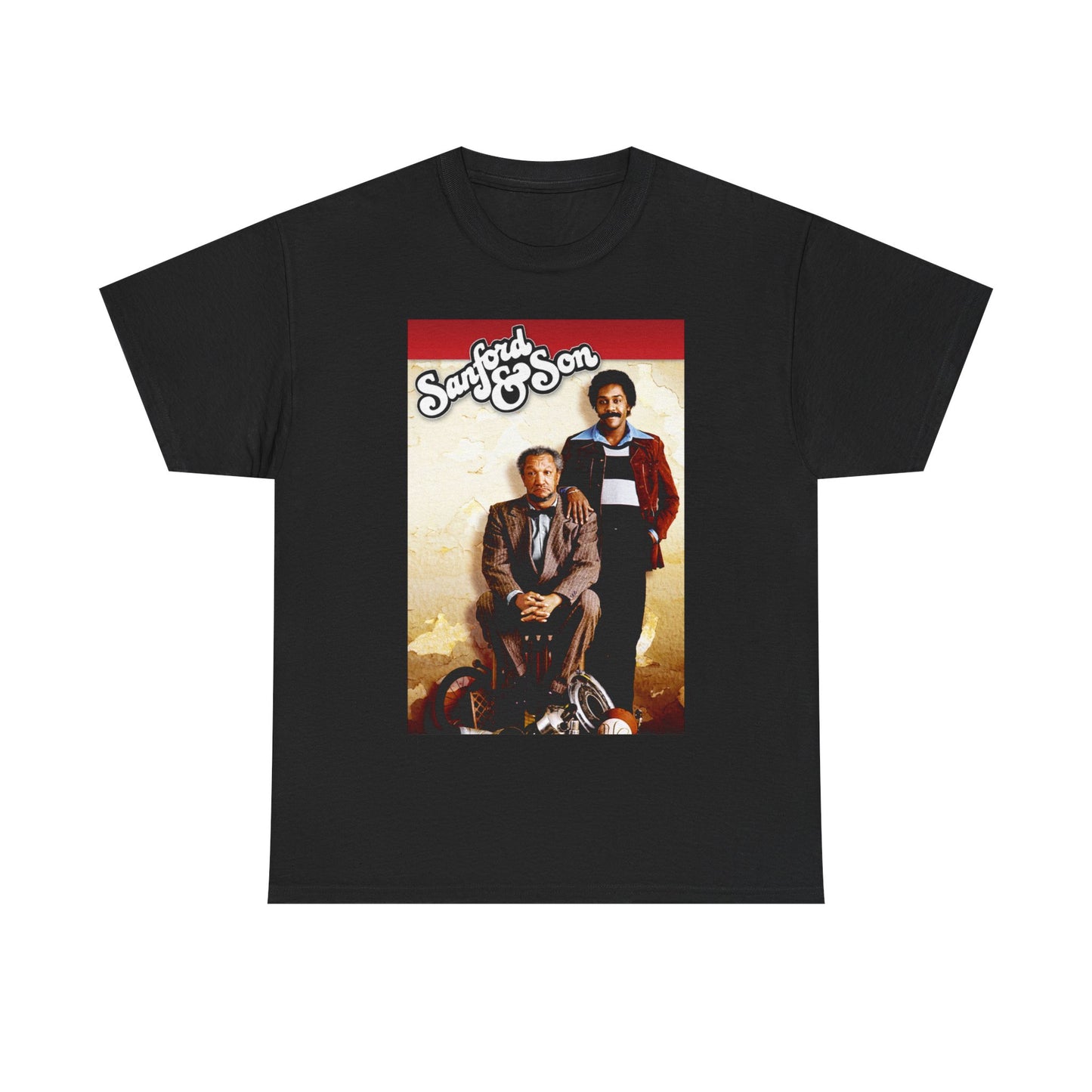 Sanford and Son Tshirt Vintage Tv Series Logo Poster Unisex Heavy Cotton Tee