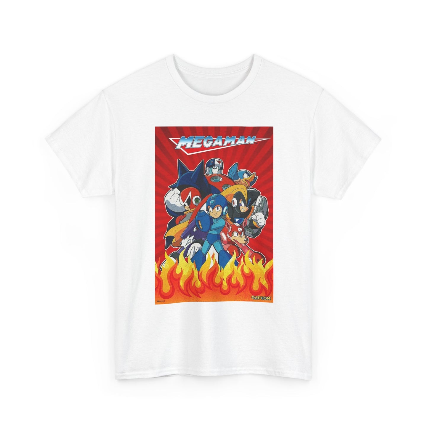 MegaMan Graphic T Shirt Vintage Gaming Retro Unisex Heavy Cotton Tee