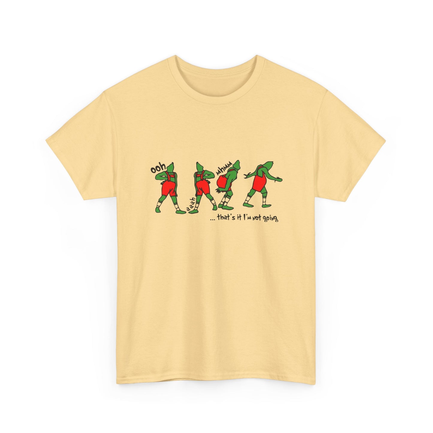 Funny Grinch Retro Christmas Jokes Graphic T Shirt Unisex NEW Heavy Cotton Tee