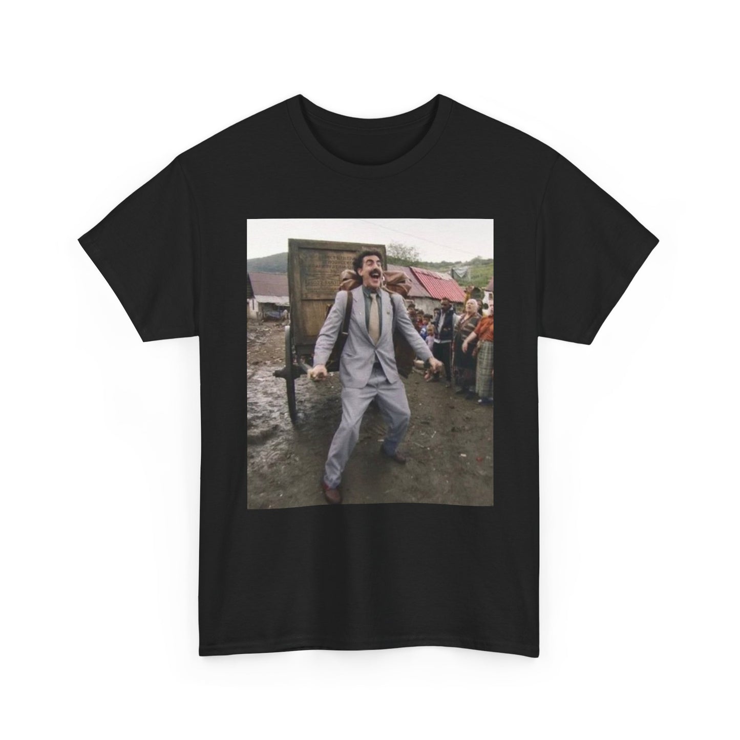 Borat Comes to America Tshirt Funny Movie Comedy Unisex Heavy Cotton Tee