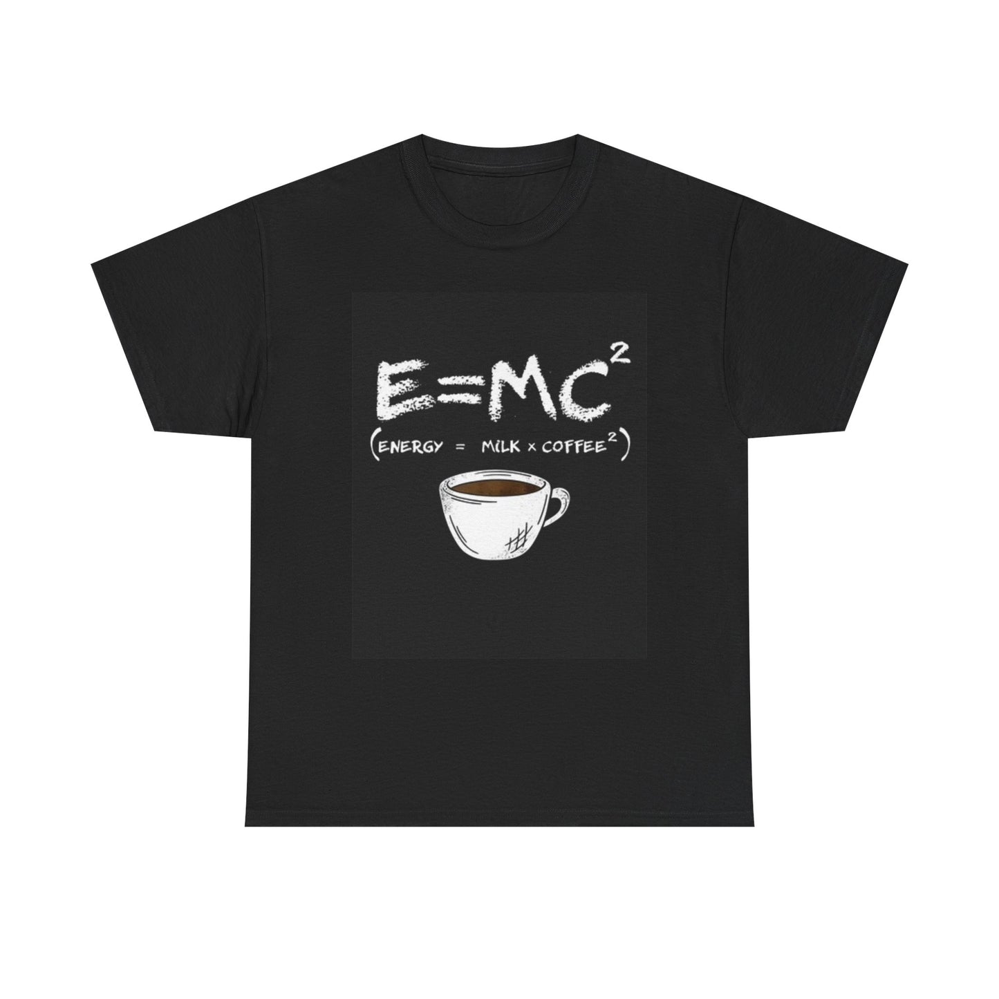 Coffee Equals Energy T Shirt Graphic Funny Unisex Heavy Cotton Tee