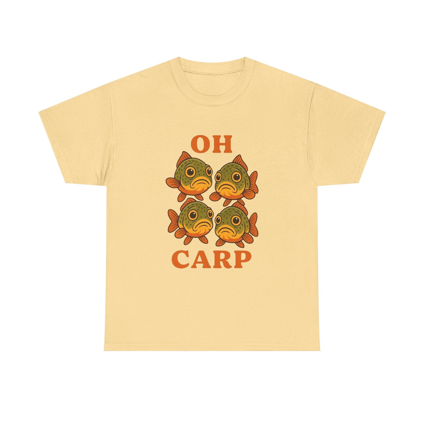 Oh Carp Funny Fishing Graphic T Shirt ADULT NEW