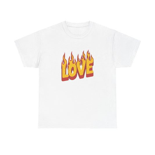 Fire Love Graphic T Shirt NEW ADULT Tee
