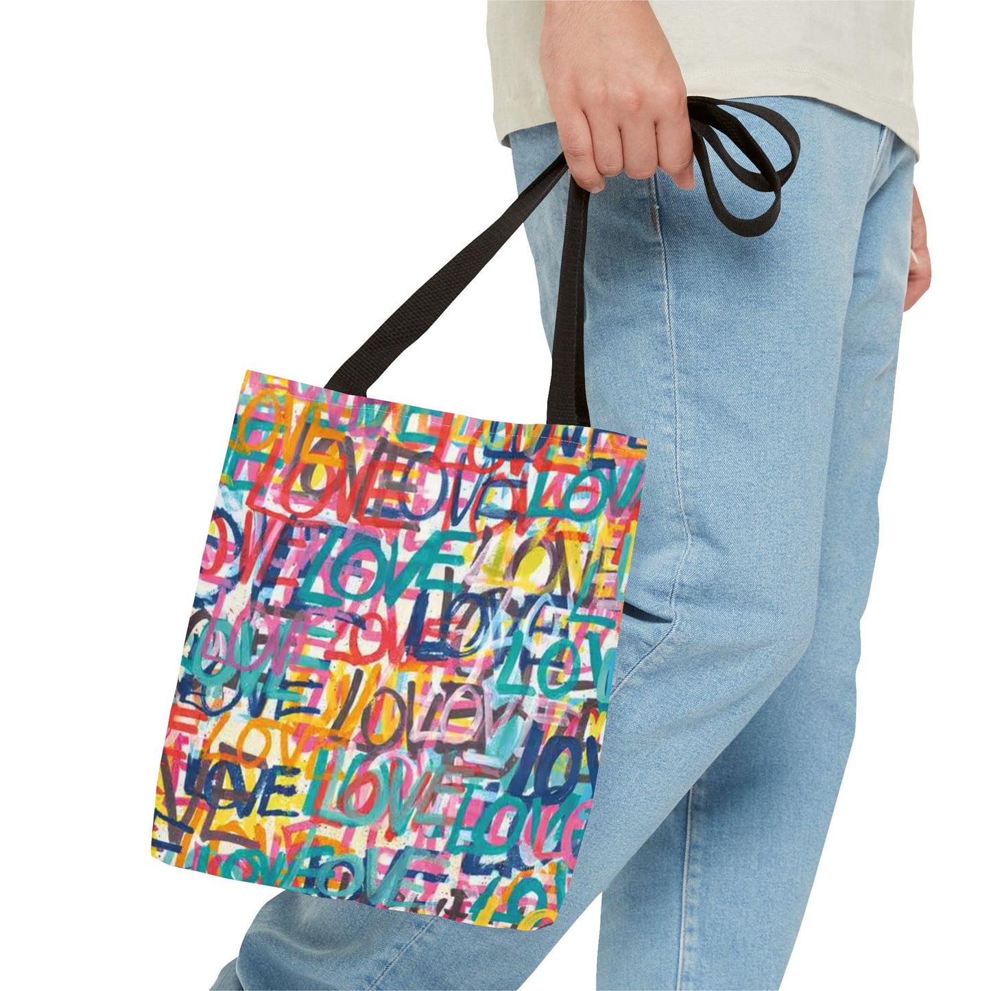 LOVE Multi Color BRAND NEW Modern Purse - Pocketbook - Travel Tote Bag (AOP)