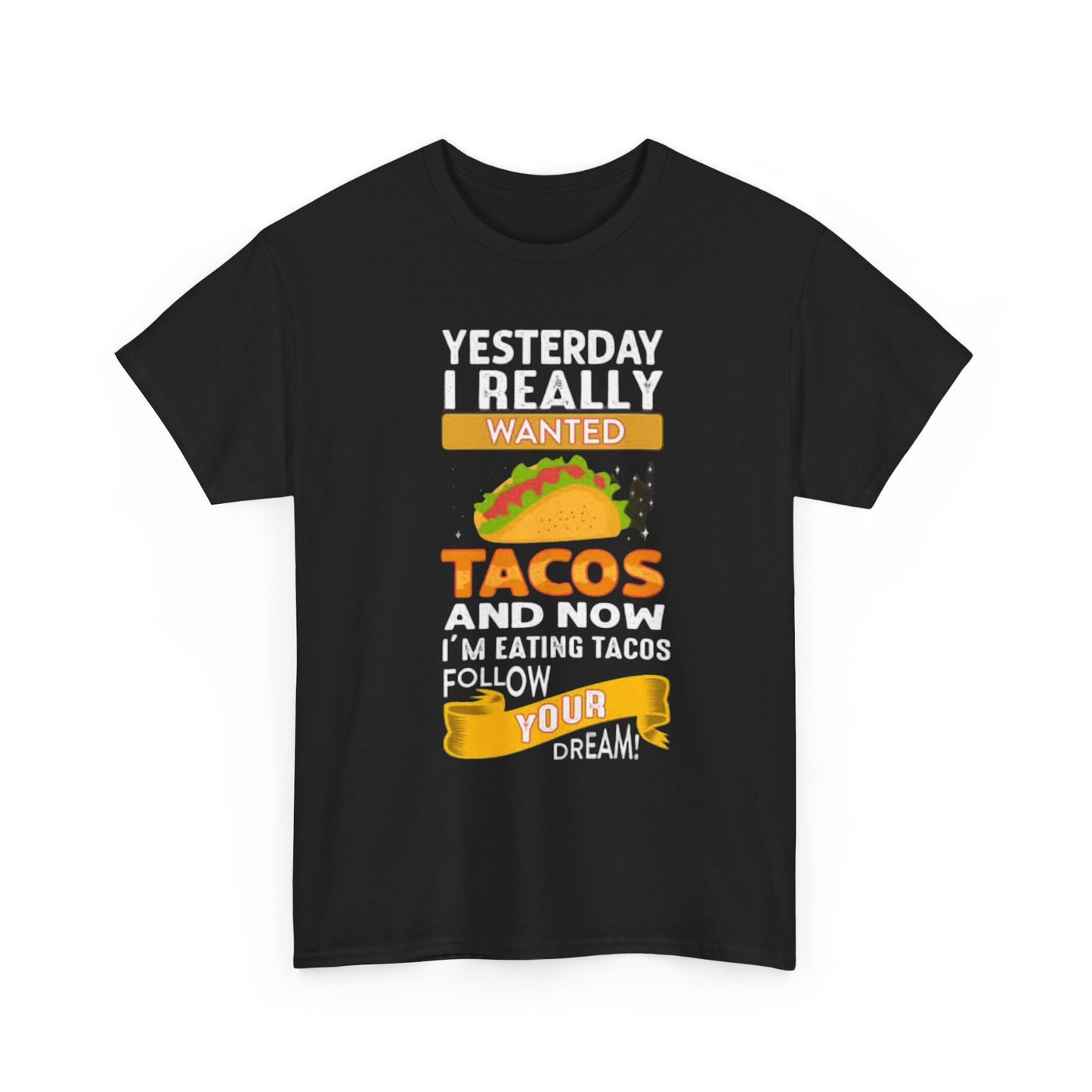 I Love Tacos Graphic T Shirt Funny Jokes Mexican Unisex Heavy Cotton Tee