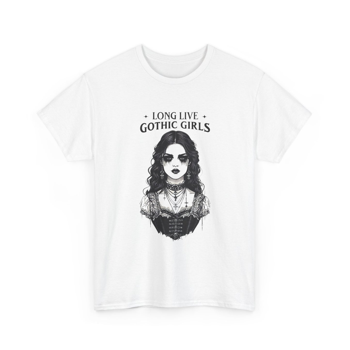 Long Live Gothic Girls Graphic T Shirt Unisex Heavy Cotton Tee