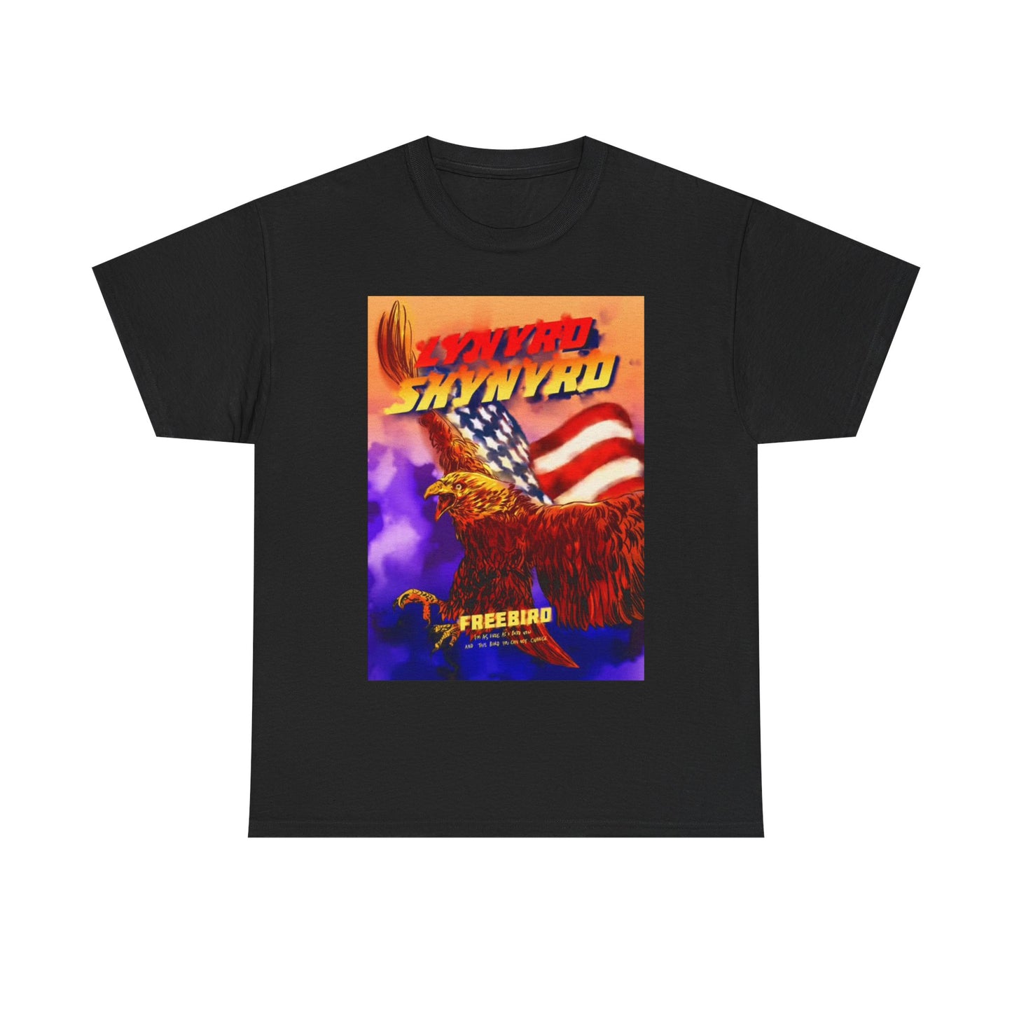 Lynard Skynard Tshirt American Bald Eagle Retro Country Rock Unisex Heavy Cotton