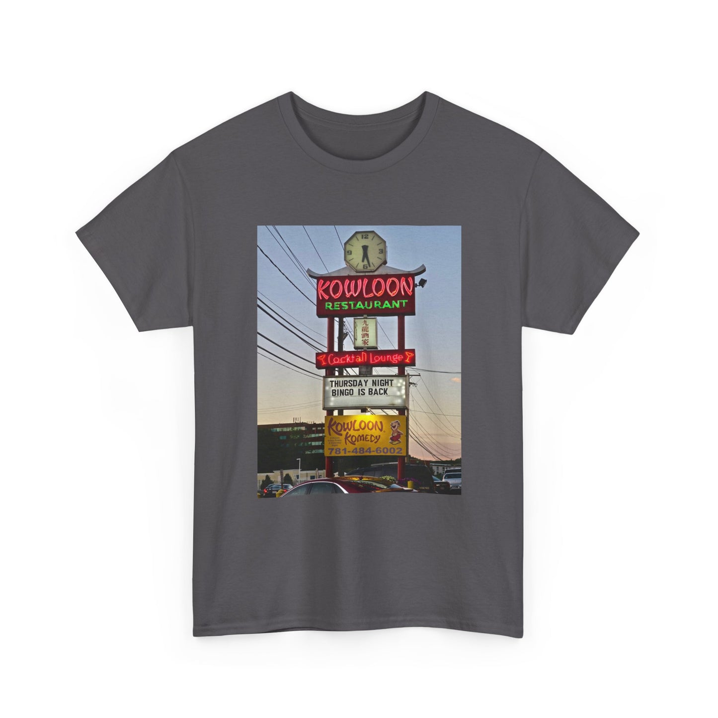 Kowloon Boston Chinese Food Restaurant Shirt Vintage Saugus Unisex Heavy Cotton