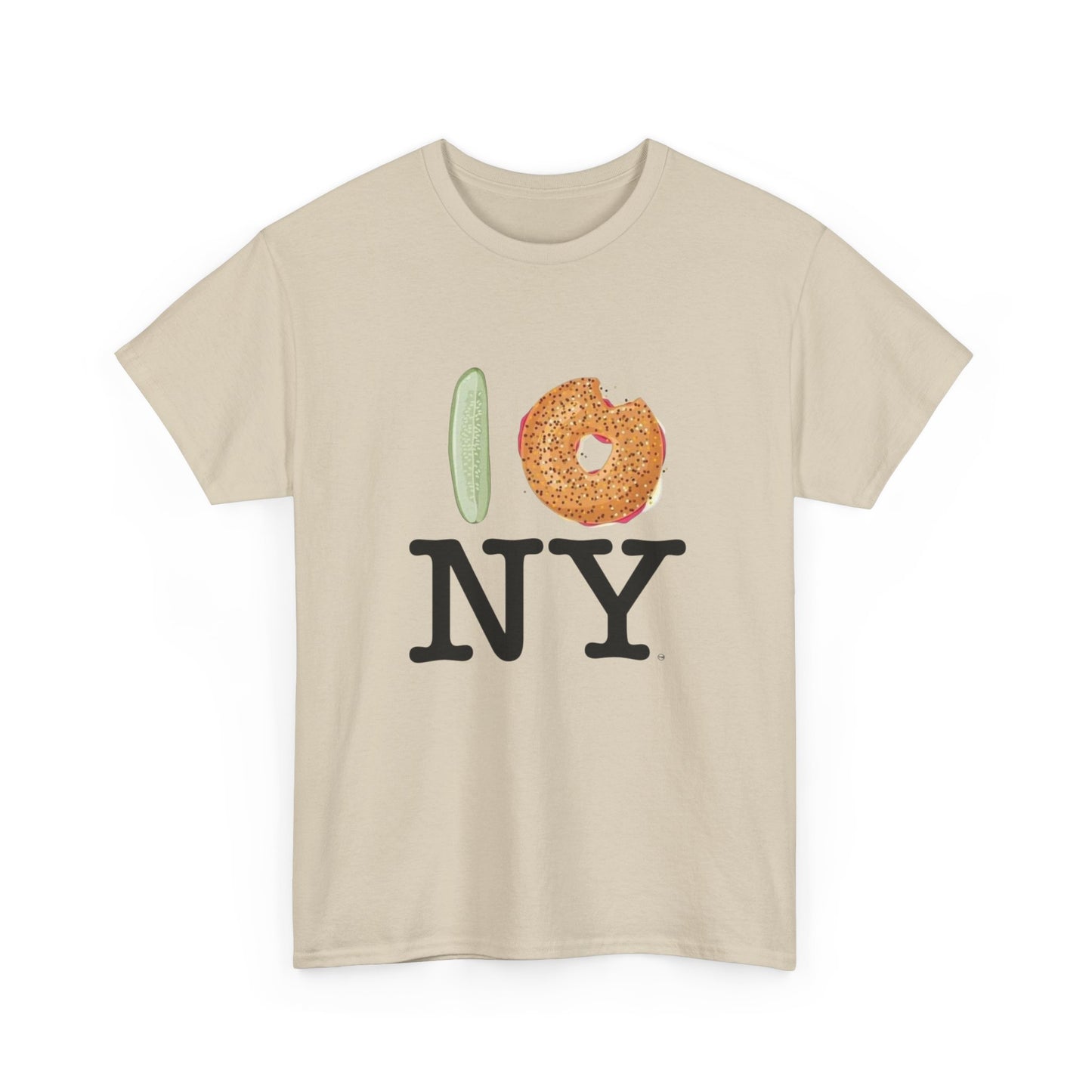 I Love New York City Bagel Shop Graphic T Shirt Unisex NEW Heavy Cotton Tee