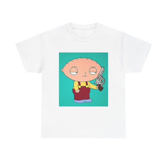 Family Guy Tshirt Funny Stewie Retro Graphic Tv Series Unisex Heavy Cotton Tee