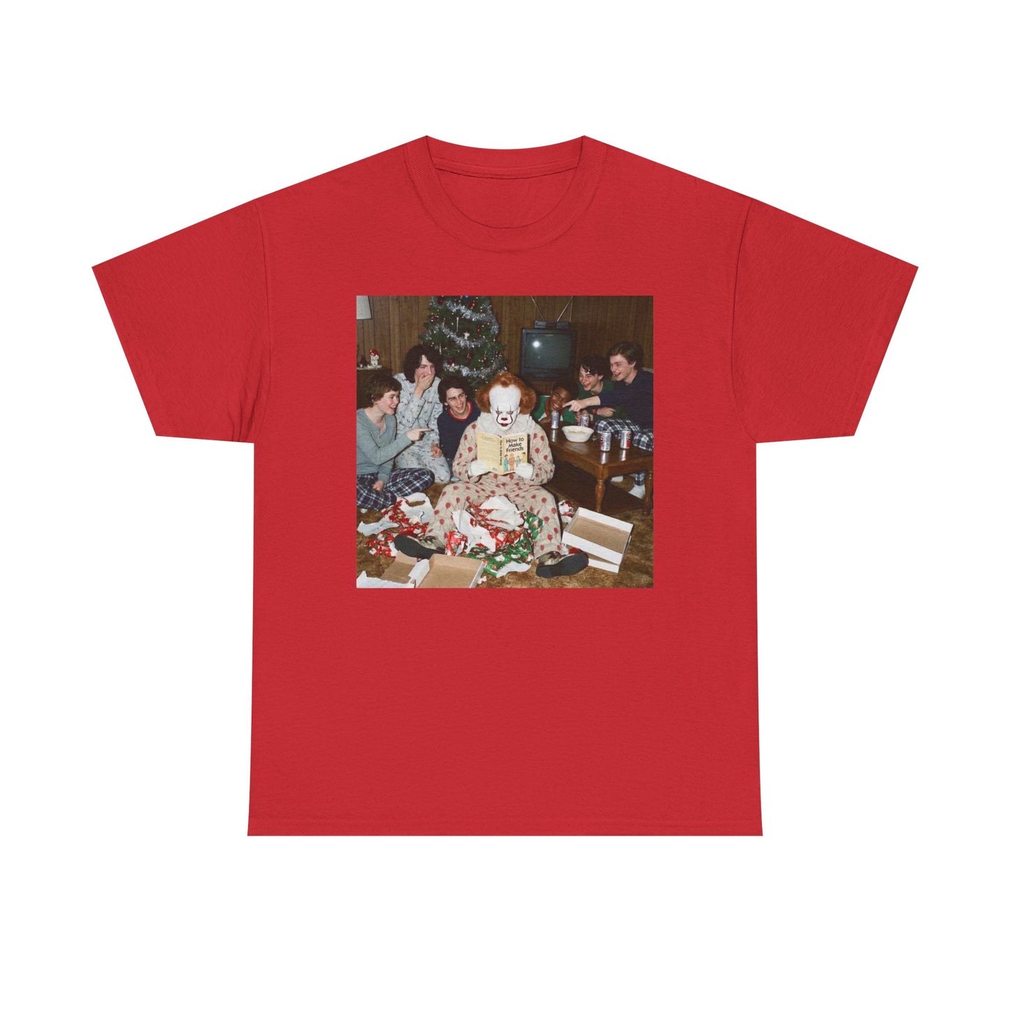 IT Horror Christmas Funny Graphic T Shirt NEW Unisex Heavy Cotton Tee