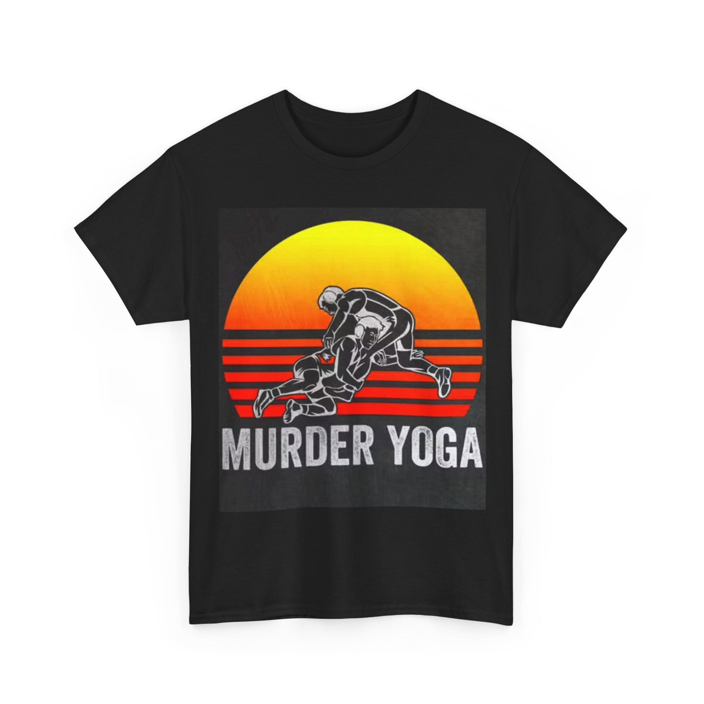 Murder Yoga Tshirt Wrestling UFC Boxing Gym Gear Unisex Heavy Cotton Tee
