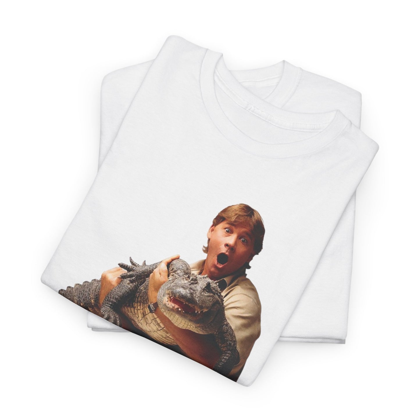 Crocodile Hunter Funny Retro 90's Graphic T Shirt Unisex Heavy Cotton Tee