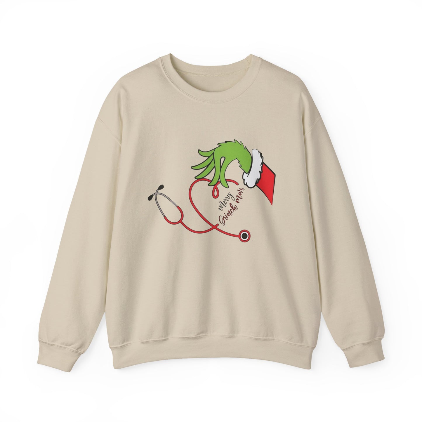 The Grinch Graphic Nurse Doctor Sweater NEW Heavy Blend™ Crewneck Sweatshirt