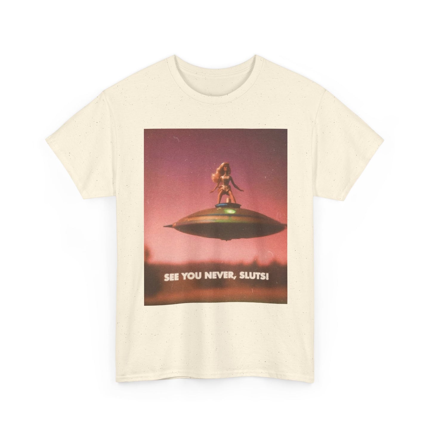 See You Never Sluts Funny Doll Graphic T Shirt NEW Adult Tee