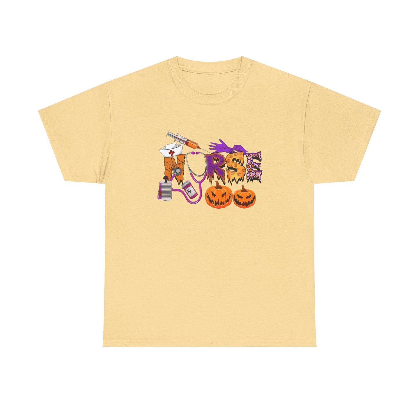 Halloween Nurse Graphic T Shirt NEW Unisex Heavy Cotton Tee