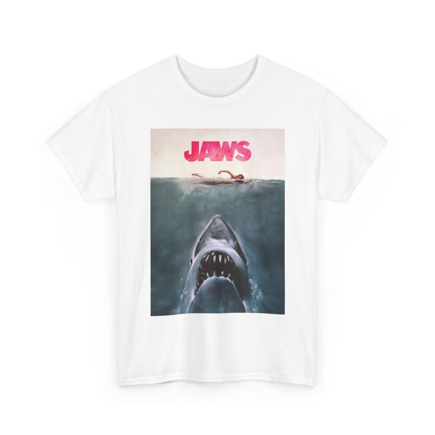 Jaws Tshirt Shark Vintage Movie New England Merch retro Unisex Heavy Cotton Tee