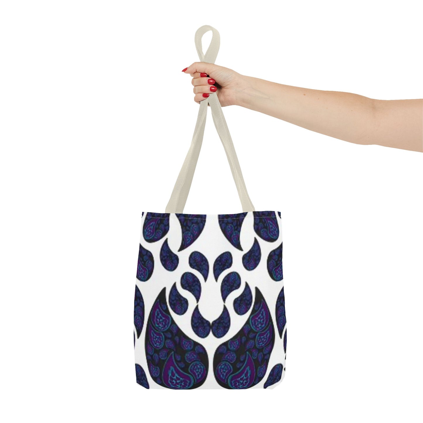 White And Blue Paisley Multi Color BRAND NEW MODERN Tote Bag (AOP)