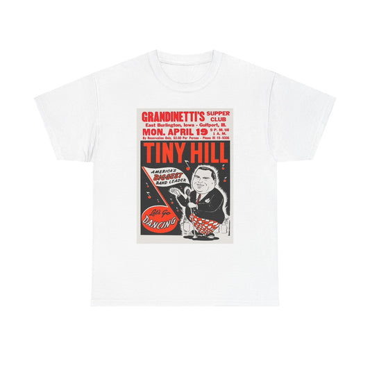 Tiny hill Vintage Graphic T Shirt Retro Poster Music Unisex Heavy Cotton Tee