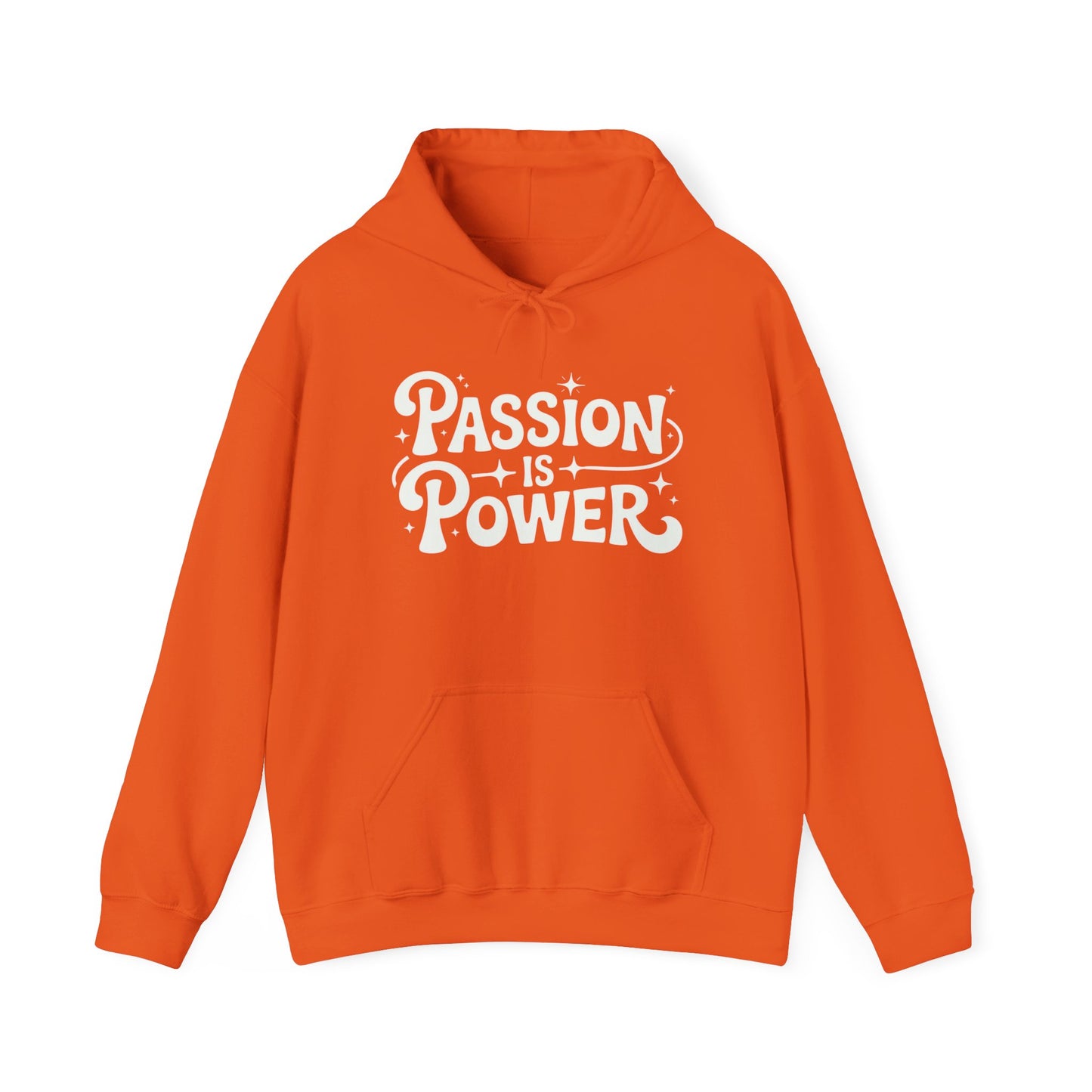 Passion Is Power Graphic Hoodie Unisex Heavy Blend™ Hooded Sweatshirt
