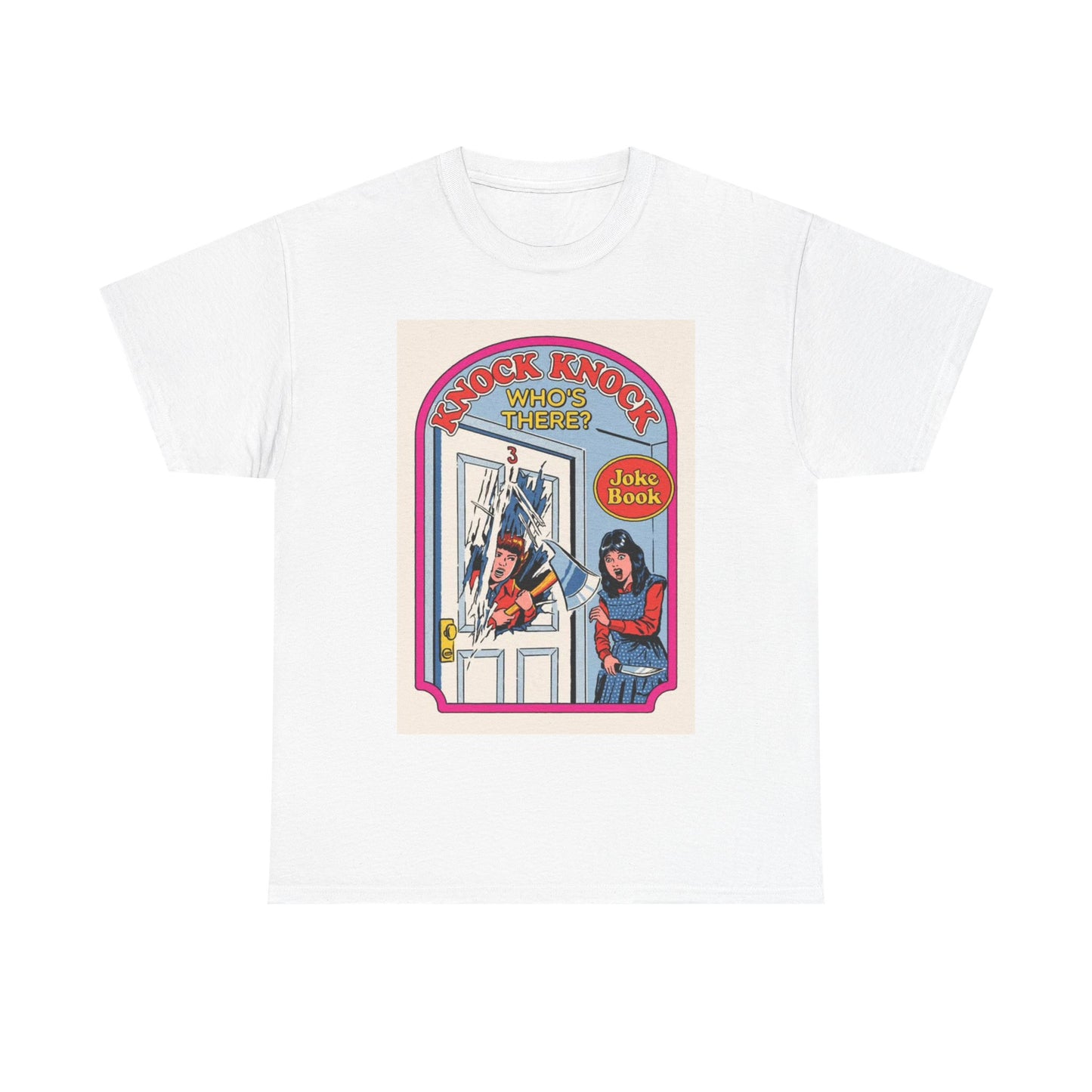 Joke Book Tshirt Funny Graphic Retro 80s Unisex Heavy Cotton Tee