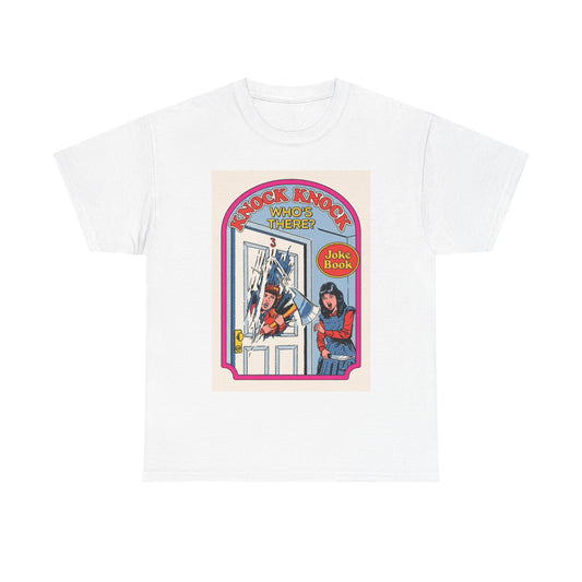 Joke Book Tshirt Funny Graphic Retro 80s Unisex Heavy Cotton Tee
