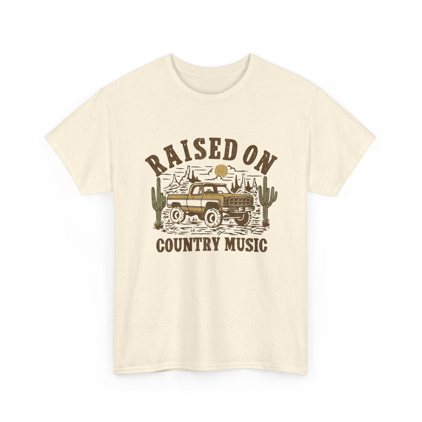 Raised On Country Music Graphic T Shirt ADULT NEW