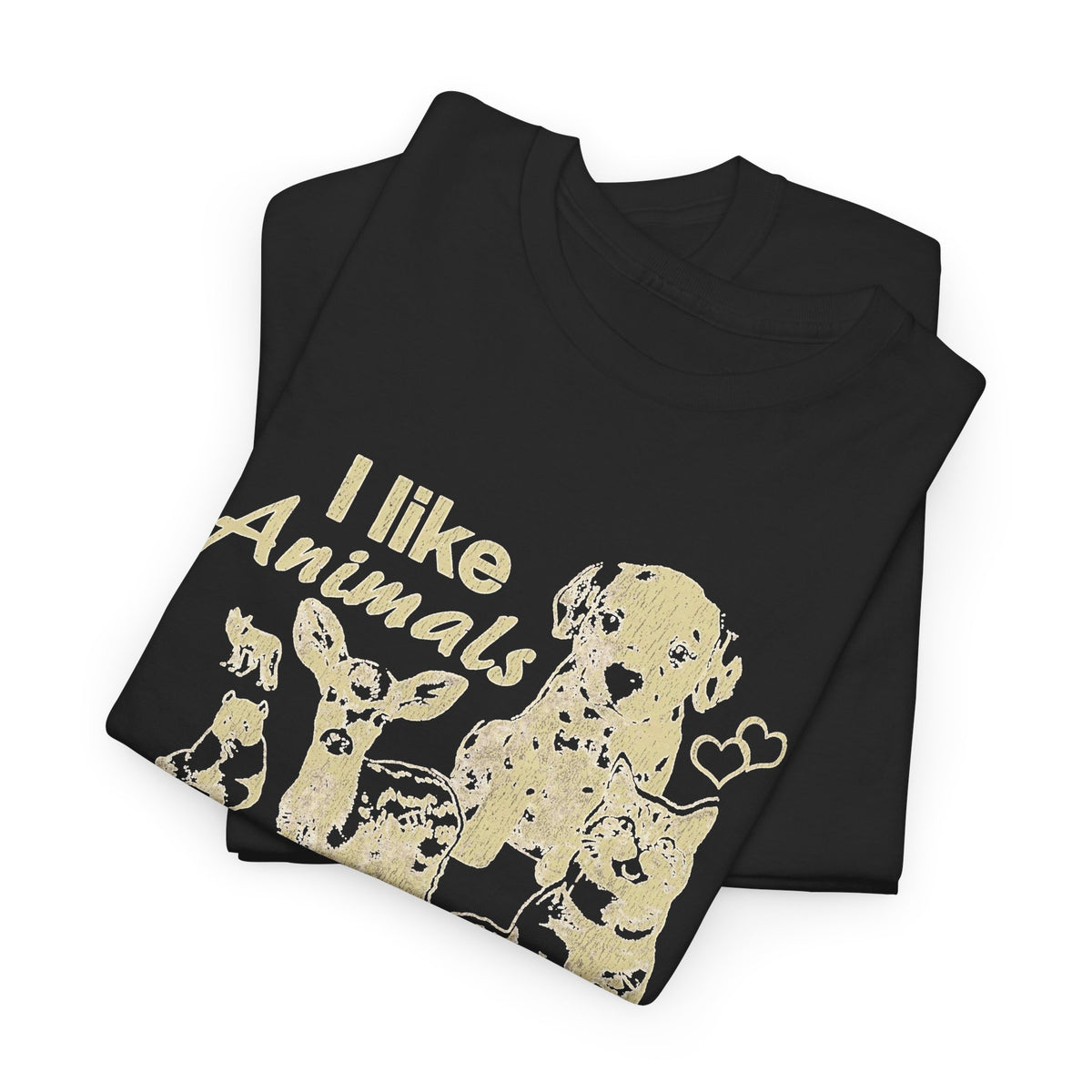 I Like Animals and They Like Me Dog Lover T-Shirt Men's Graphic Tee
