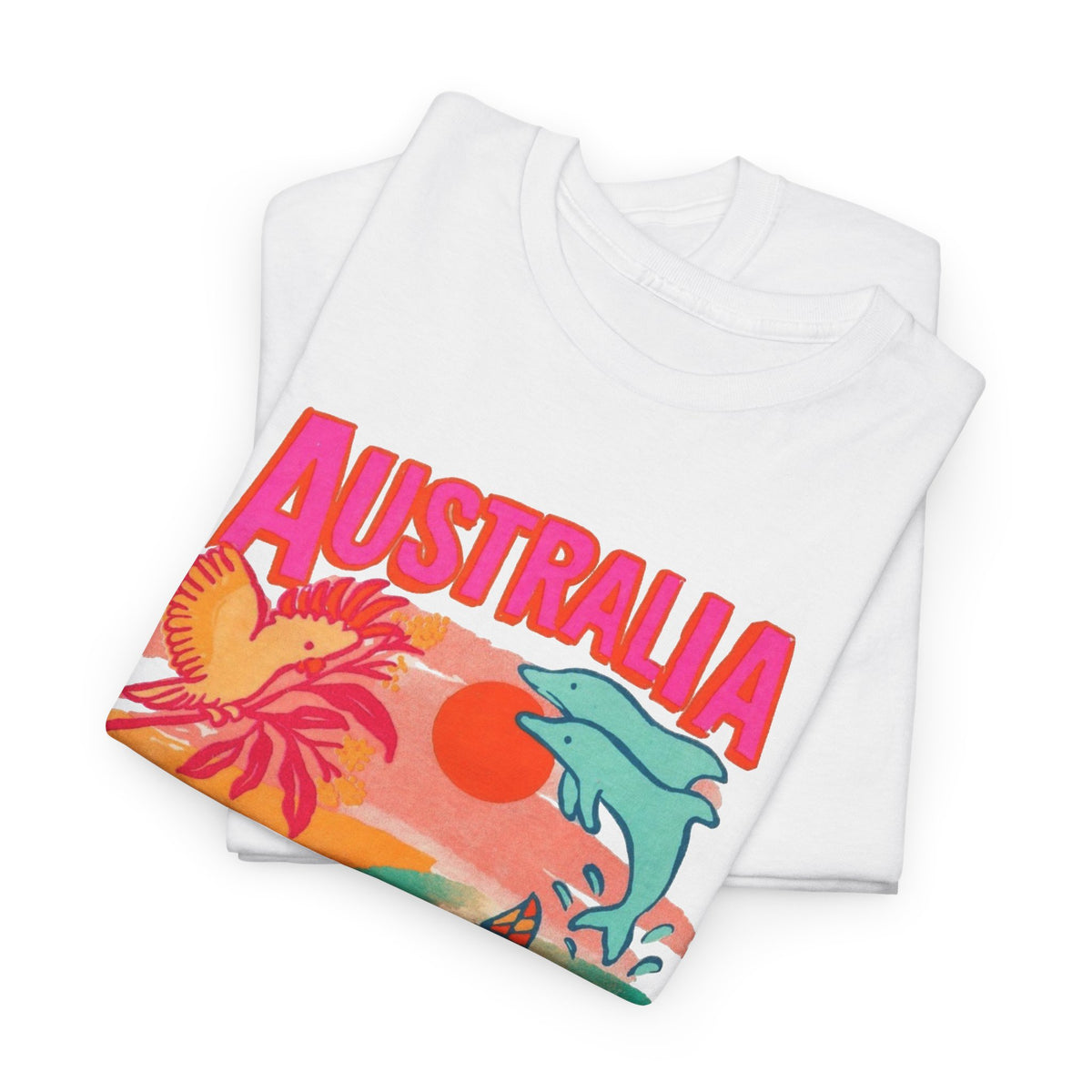 Australia Coastal Wildlife Graphic T-Shirt Men's Graphic Tee