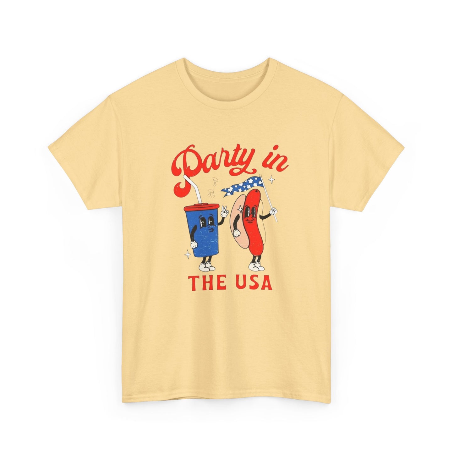 Party In The USA BBQ 4th July Graphic T Shirt ADULT NEW