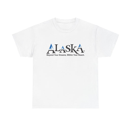 Alaska Logo State BRAND NEW T Shirt Graphic Apparel Unisex Heavy Cotton Tee