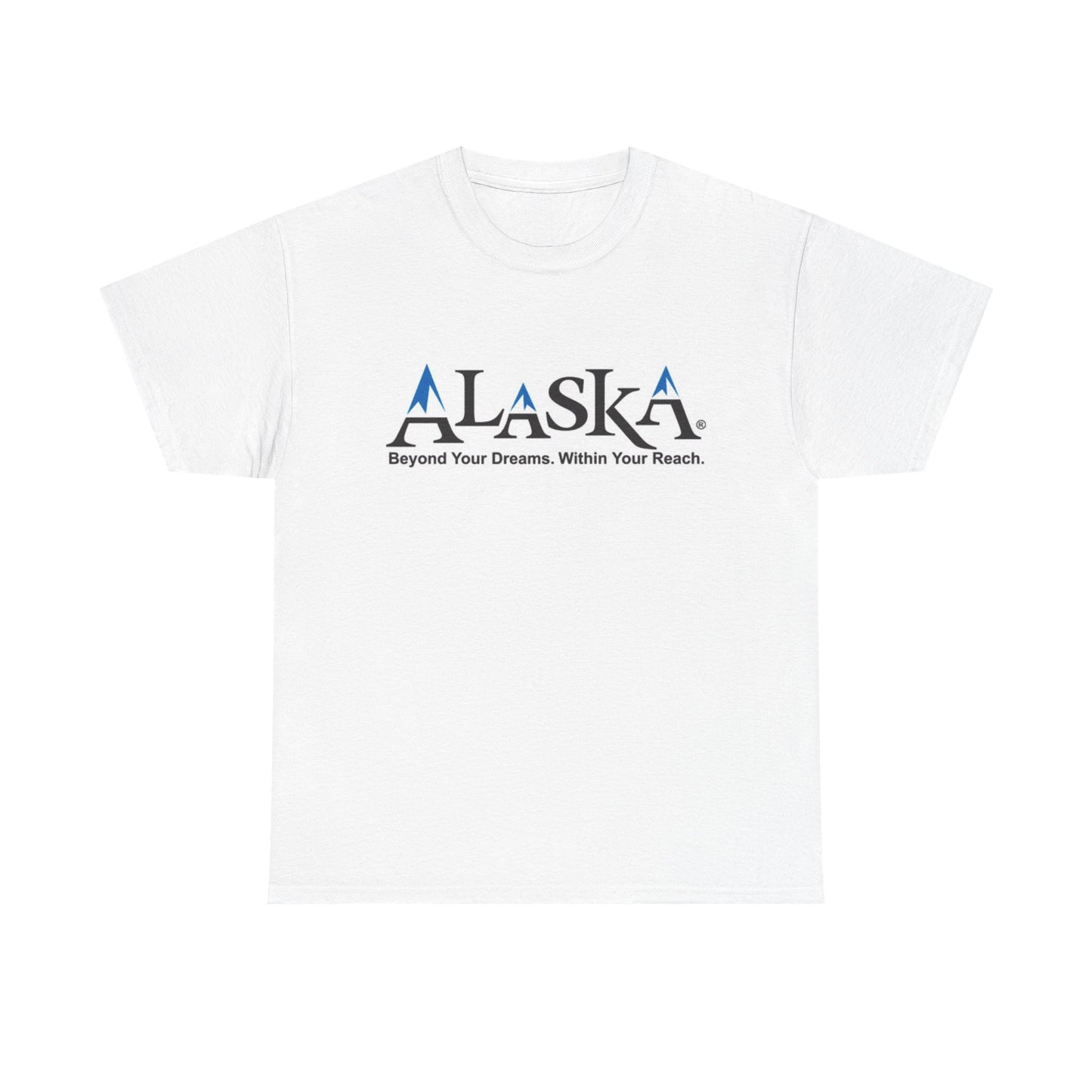 Alaska Logo State BRAND NEW T Shirt Graphic Apparel Unisex Heavy Cotton Tee