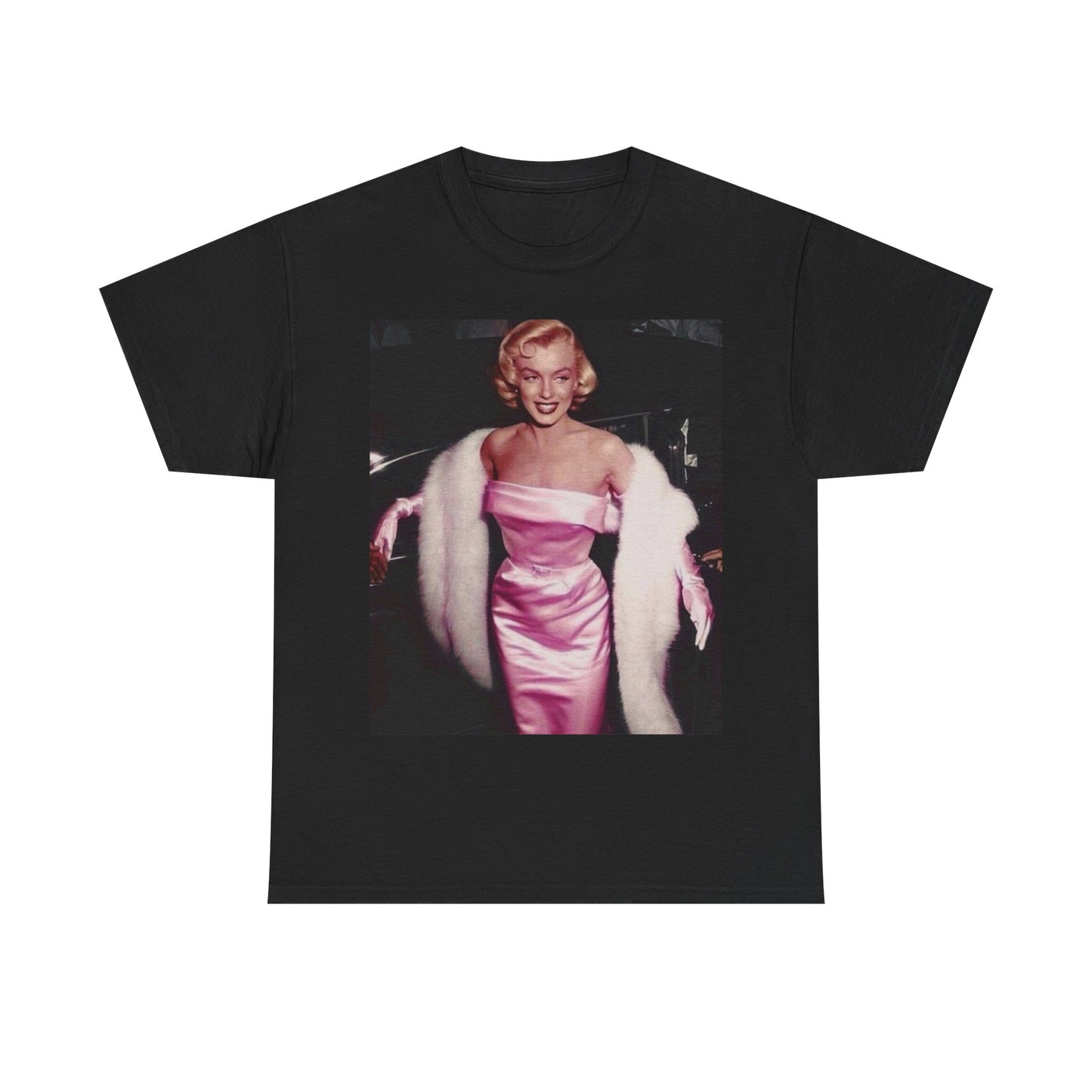 Marilyn Monroe T-shirt vintage pink dress art retro model playboy unisexTee