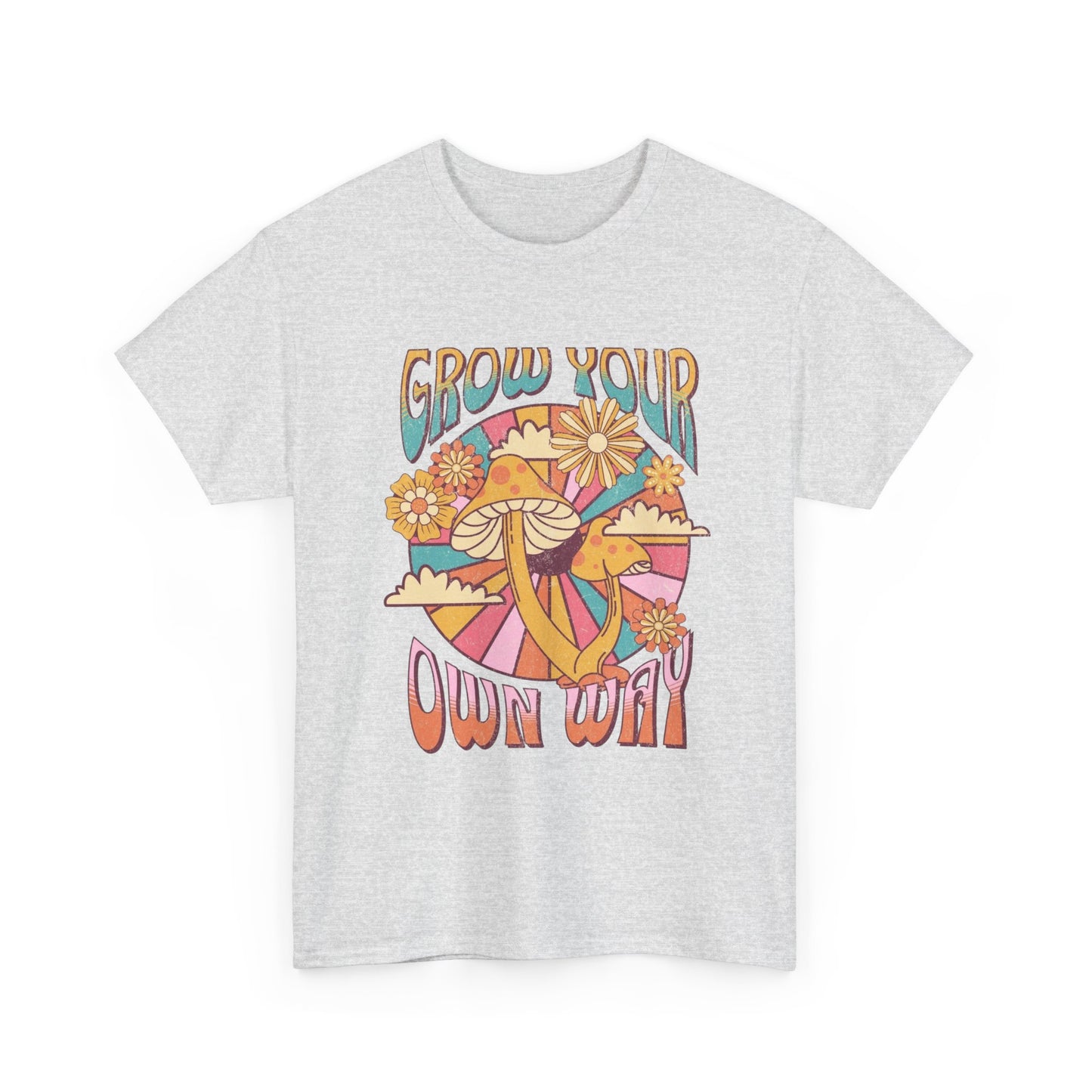 Grow Your Own Way Mushrooms Graphic T Shirt NEW ADULT TEE