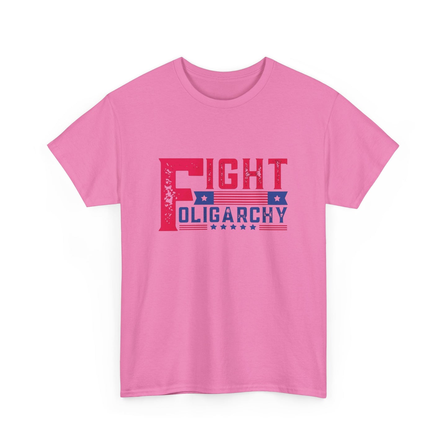 Fight Oligarchy Tour AOC Sanders Graphic T Shirt Unisex Heavy Cotton Tee