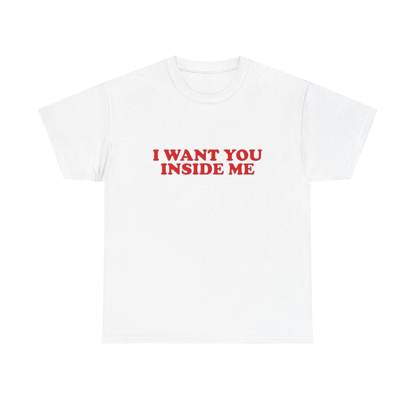 I Want You Inside Me Funny Sex Humor Graphic T Shirt NEW Unisex Heavy Cotton Tee
